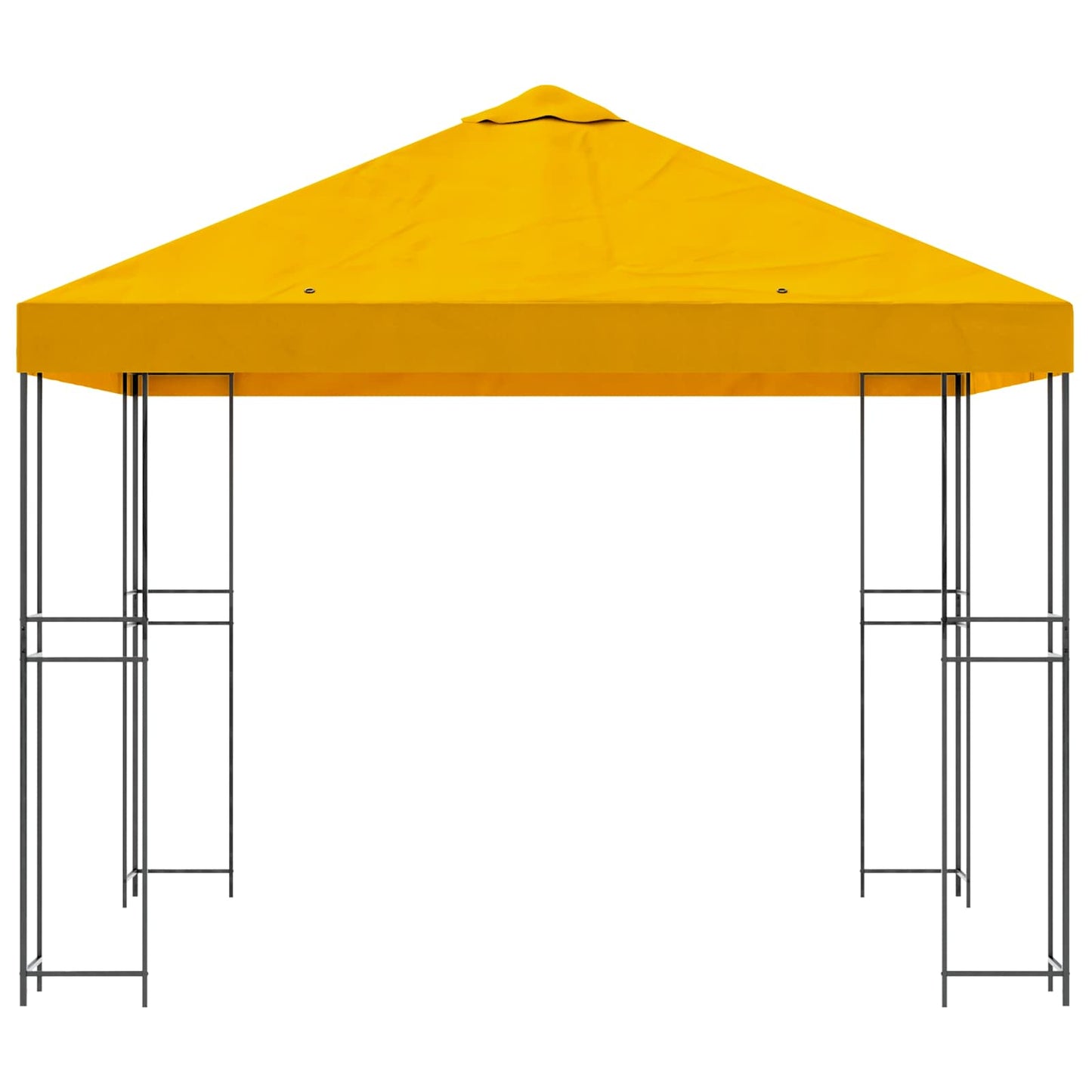 Prieel 3 x 3 m Geel Polyester en staal 190 gsm