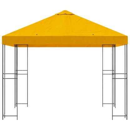 Prieel 3 x 3 m Geel Polyester en staal 190 gsm
