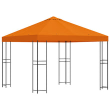Prieel 3 x 3 m Oranje Polyester en staal 190 gsm