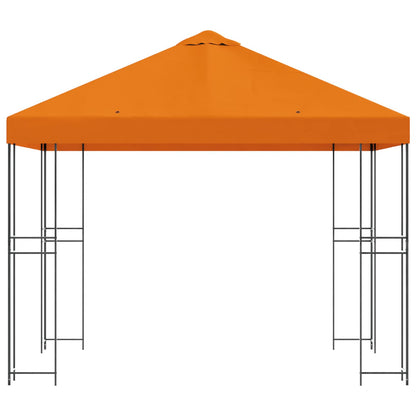 Prieel 3 x 3 m Oranje Polyester en staal 190 gsm