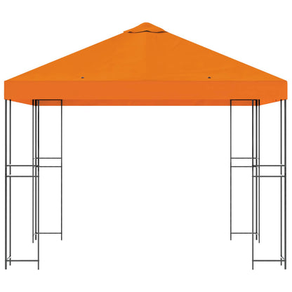 Prieel 3 x 3 m Oranje Polyester en staal 190 gsm