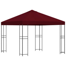 Prieel 3 x 3 m Bordeauxrood Polyester en staal 190 gsm