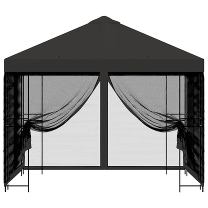 Tuin Gazebo met Zijwanden 3 x 3 m Antracietkleurig