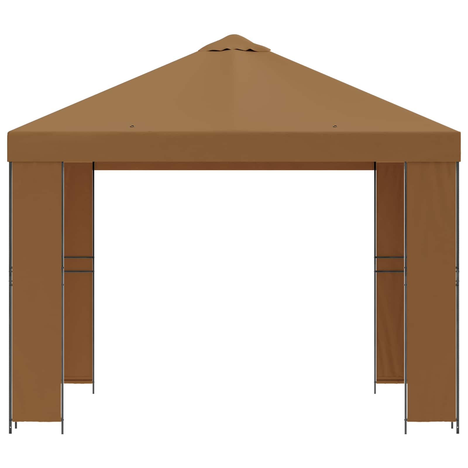 Prieel 3 x 3 m Beige Polyester en staal 190