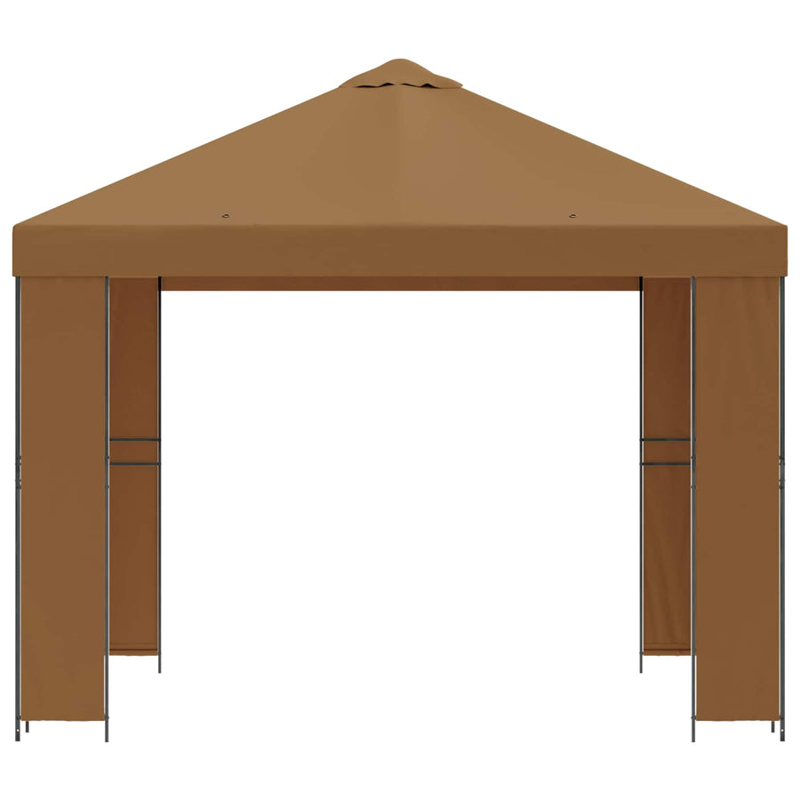 Prieel 3 x 3 m Beige Polyester en staal 190