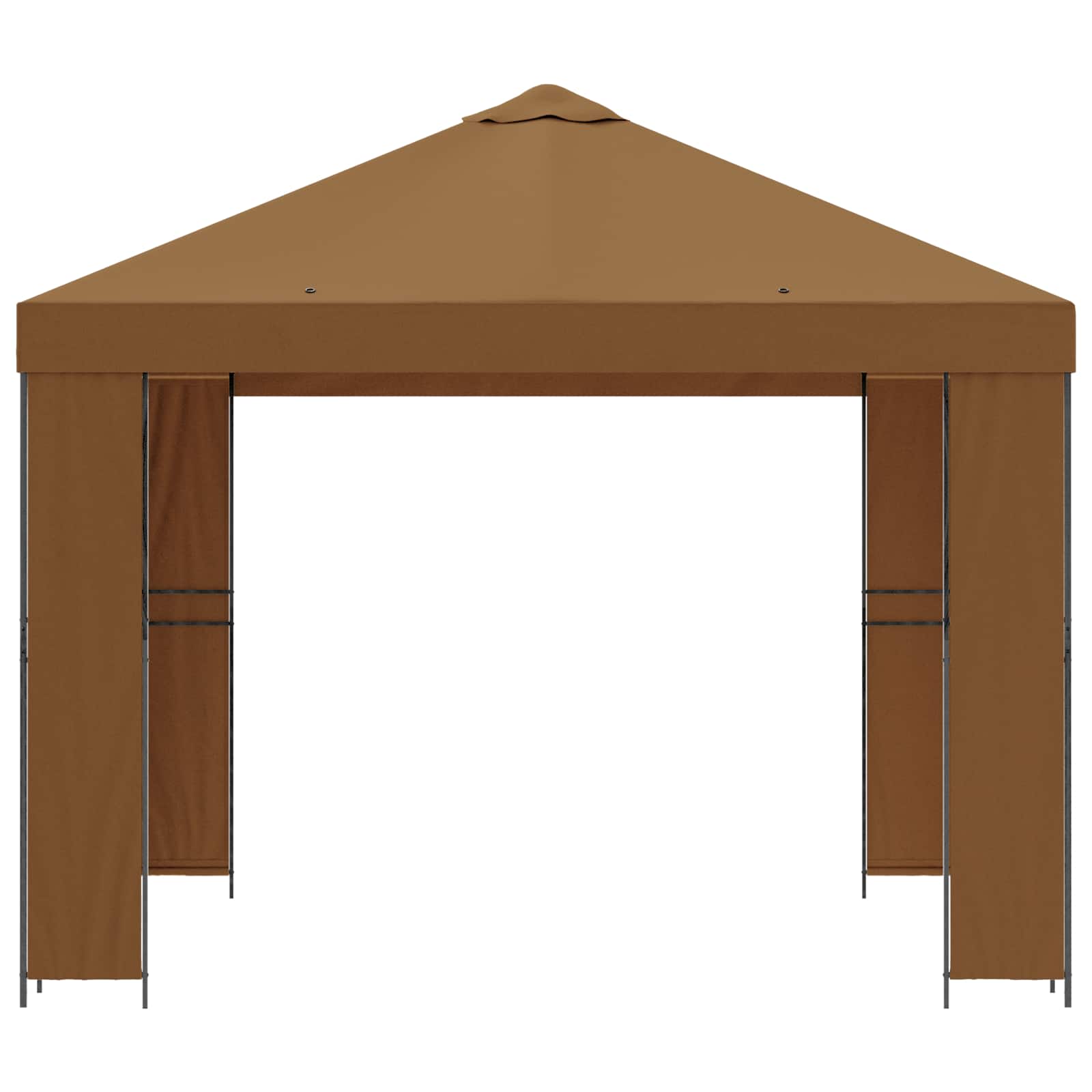 Prieel 3 x 3 m Beige Polyester en staal 190