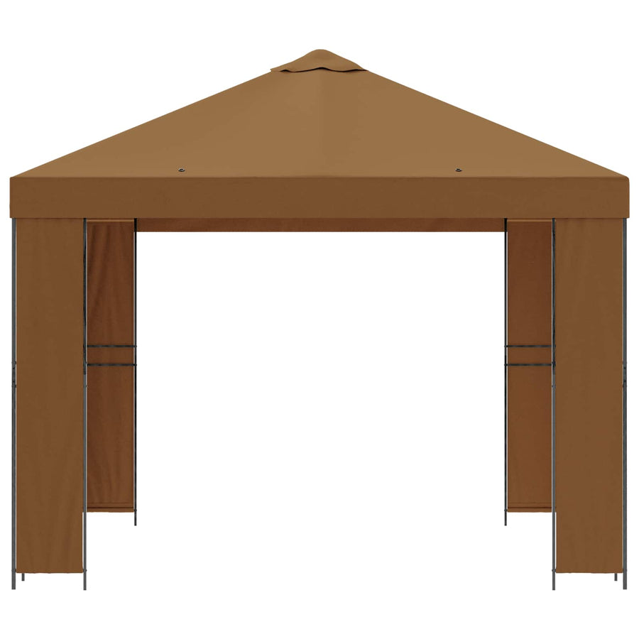 Prieel 3 x 3 m Beige Polyester en staal 190