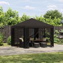 Prieel 3 x 3 m Antracietkleurig Polyester en staal 190
