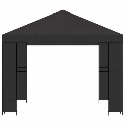 Prieel 3 x 3 m Antracietkleurig Polyester en staal 190