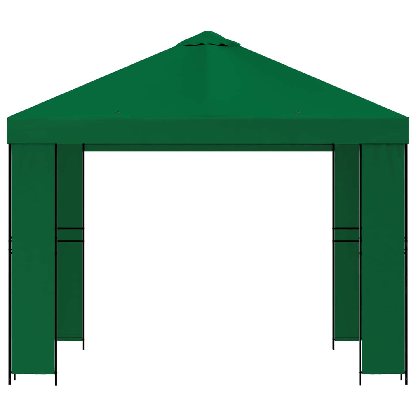 Prieel 3 x 3 m Groen Polyester en staal 190