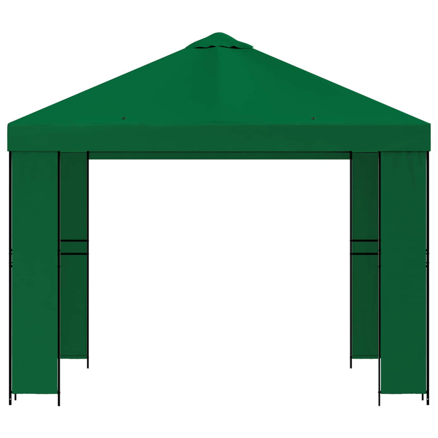 Prieel 3 x 3 m Groen Polyester en staal 190