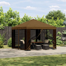 Prieel 3 x 3 m Taupe Polyester en staal 190