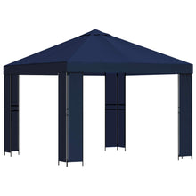 Prieel 3 x 3 m Blauw Polyester en staal 190