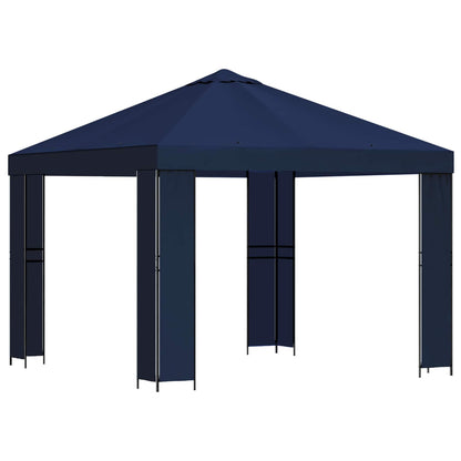 Prieel 3 x 3 m Blauw Polyester en staal 190