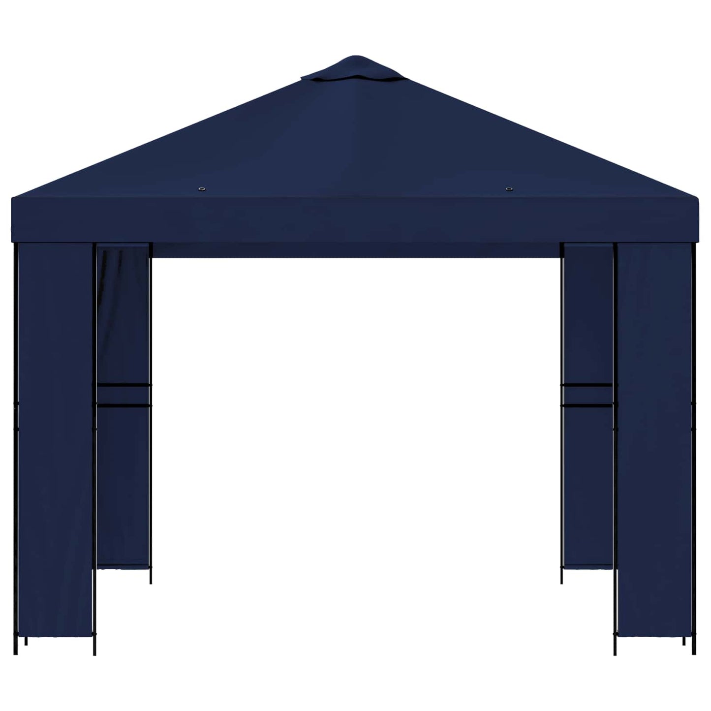 Prieel 3 x 3 m Blauw Polyester en staal 190