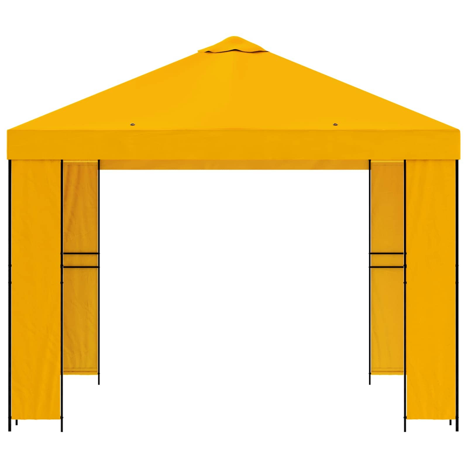 Prieel 3 x 3 m Geel Polyester en staal 190