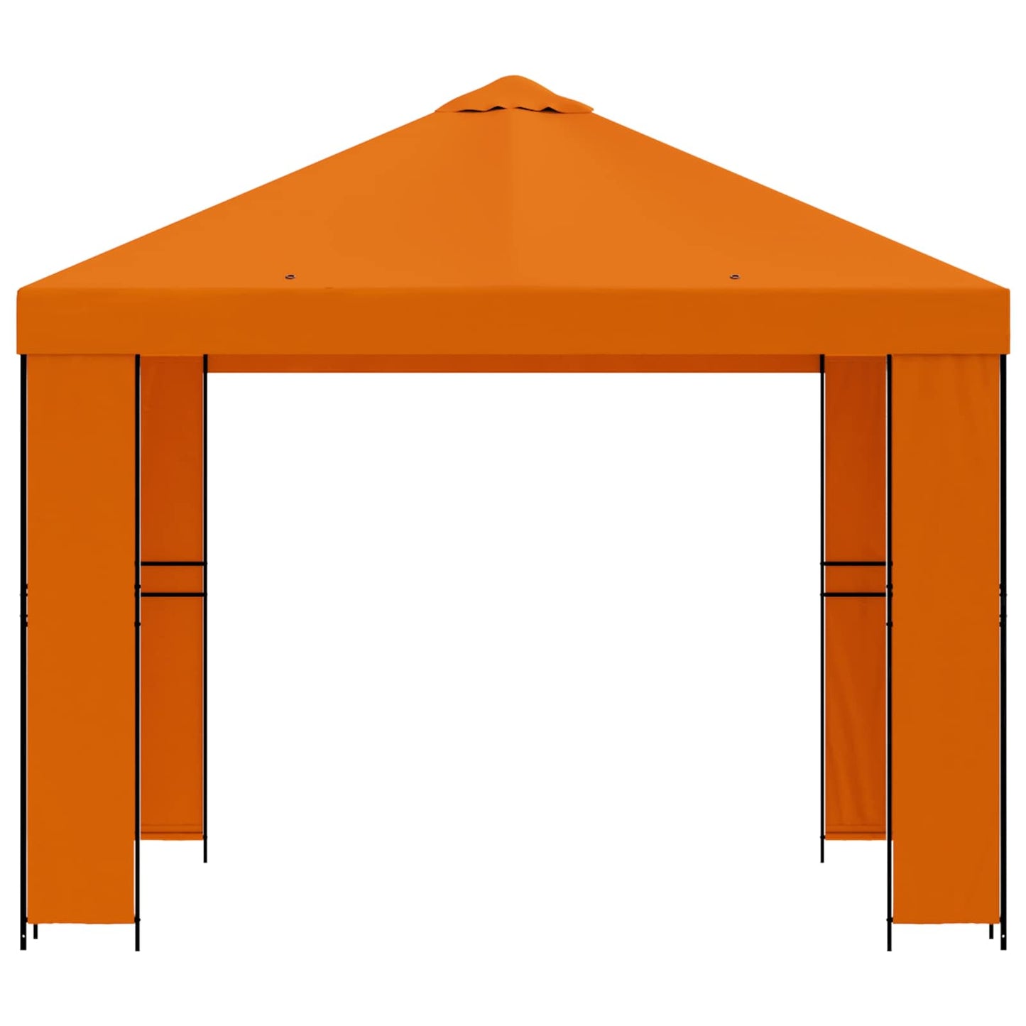 Prieel 3 x 3 m Oranje Polyester en staal 190