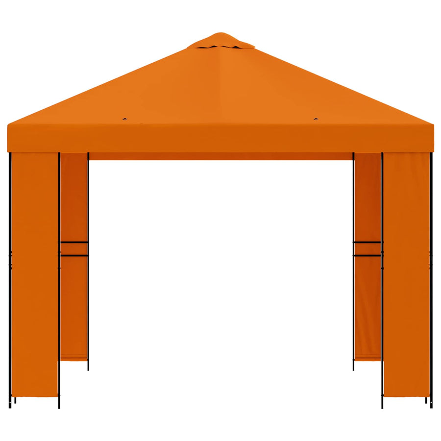 Prieel 3 x 3 m Oranje Polyester en staal 190