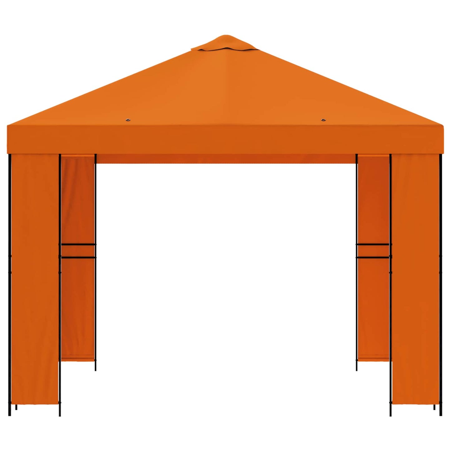 Prieel 3 x 3 m Oranje Polyester en staal 190