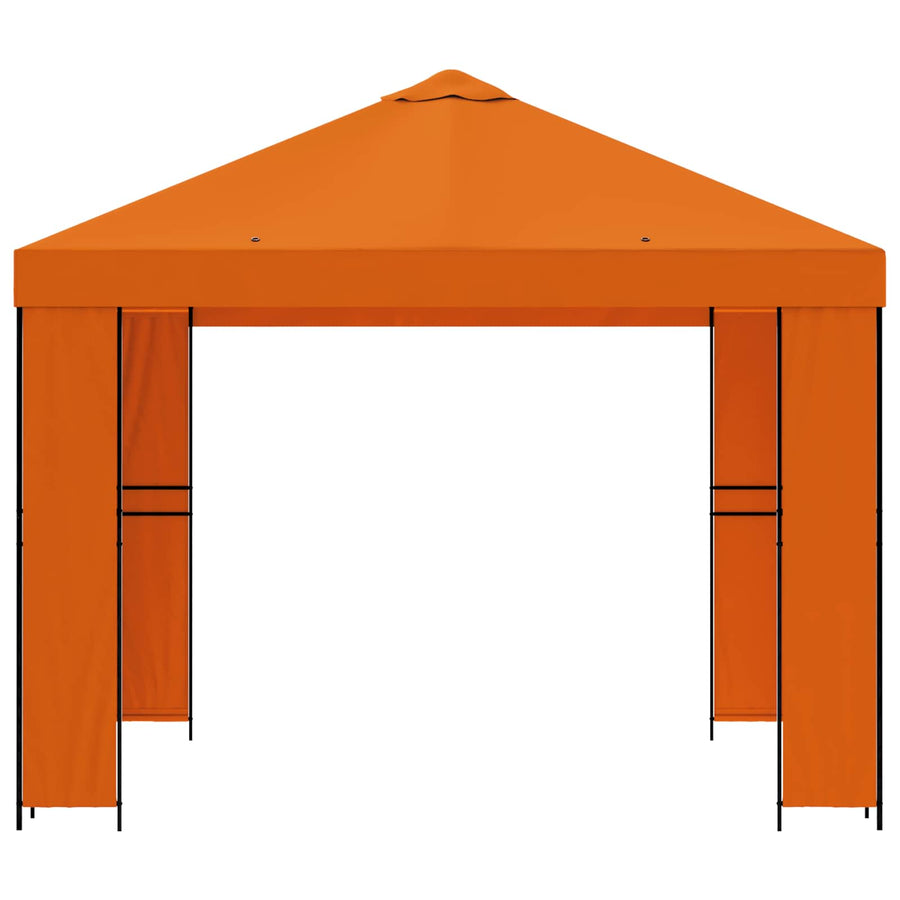 Prieel 3 x 3 m Oranje Polyester en staal 190
