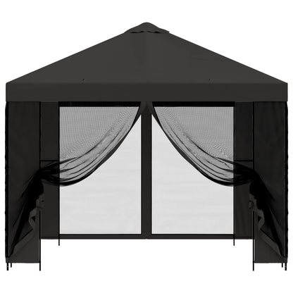 Tuin Gazebo met Zijwanden 3 x 3 m Antracietkleurig