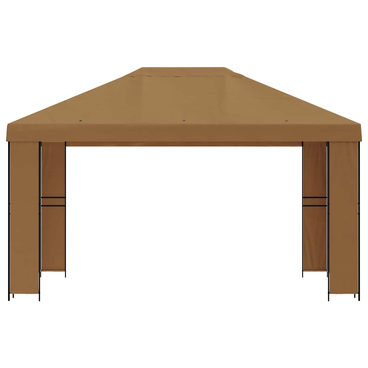 Prieel 4 × 3 m Beige Polyester en staal 190