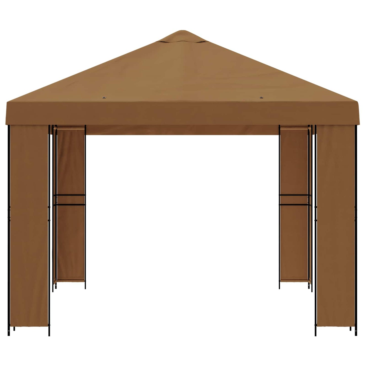 Prieel 4 × 3 m Beige Polyester en staal 190