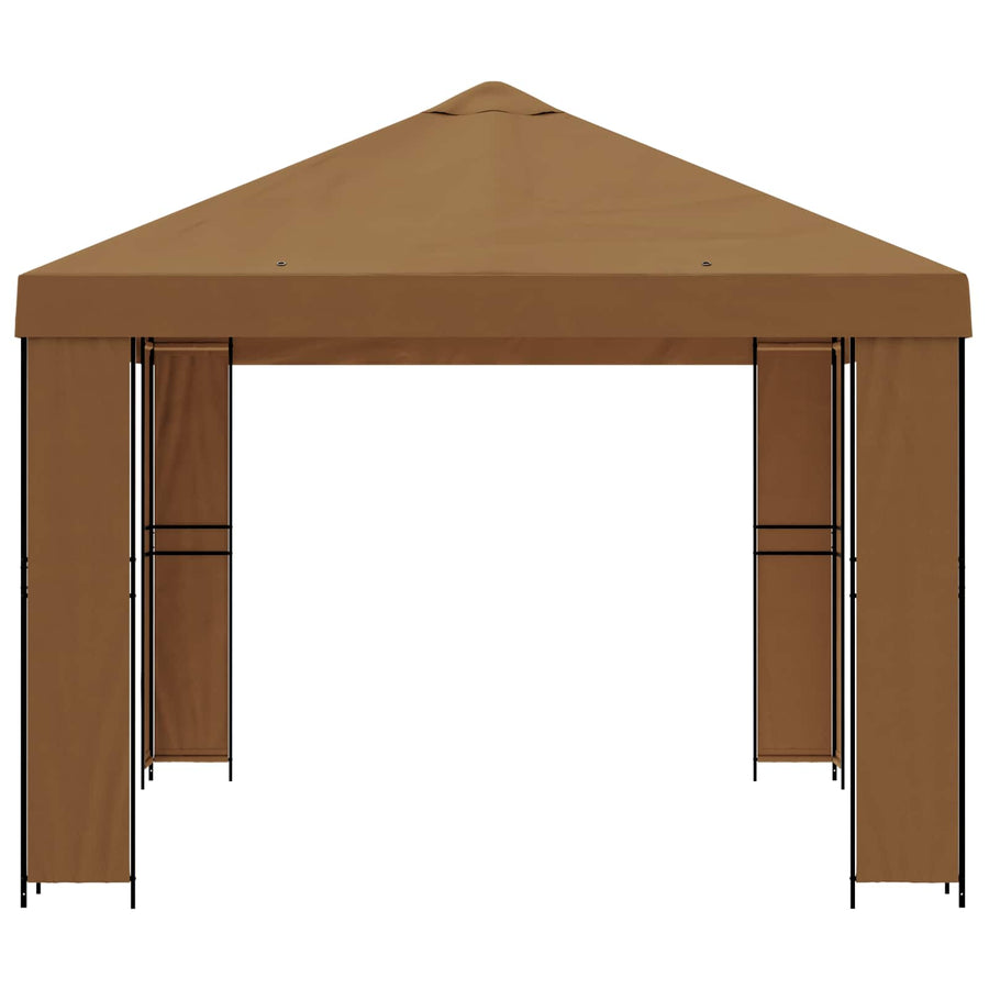 Prieel 4 × 3 m Beige Polyester en staal 190