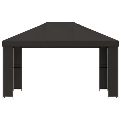 Prieel 4 × 3 m Antracietkleurig Polyester en staal 190