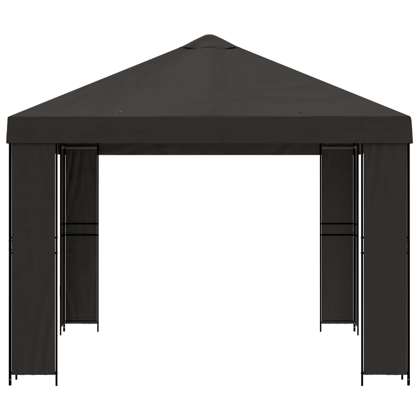 Prieel 4 × 3 m Antracietkleurig Polyester en staal 190