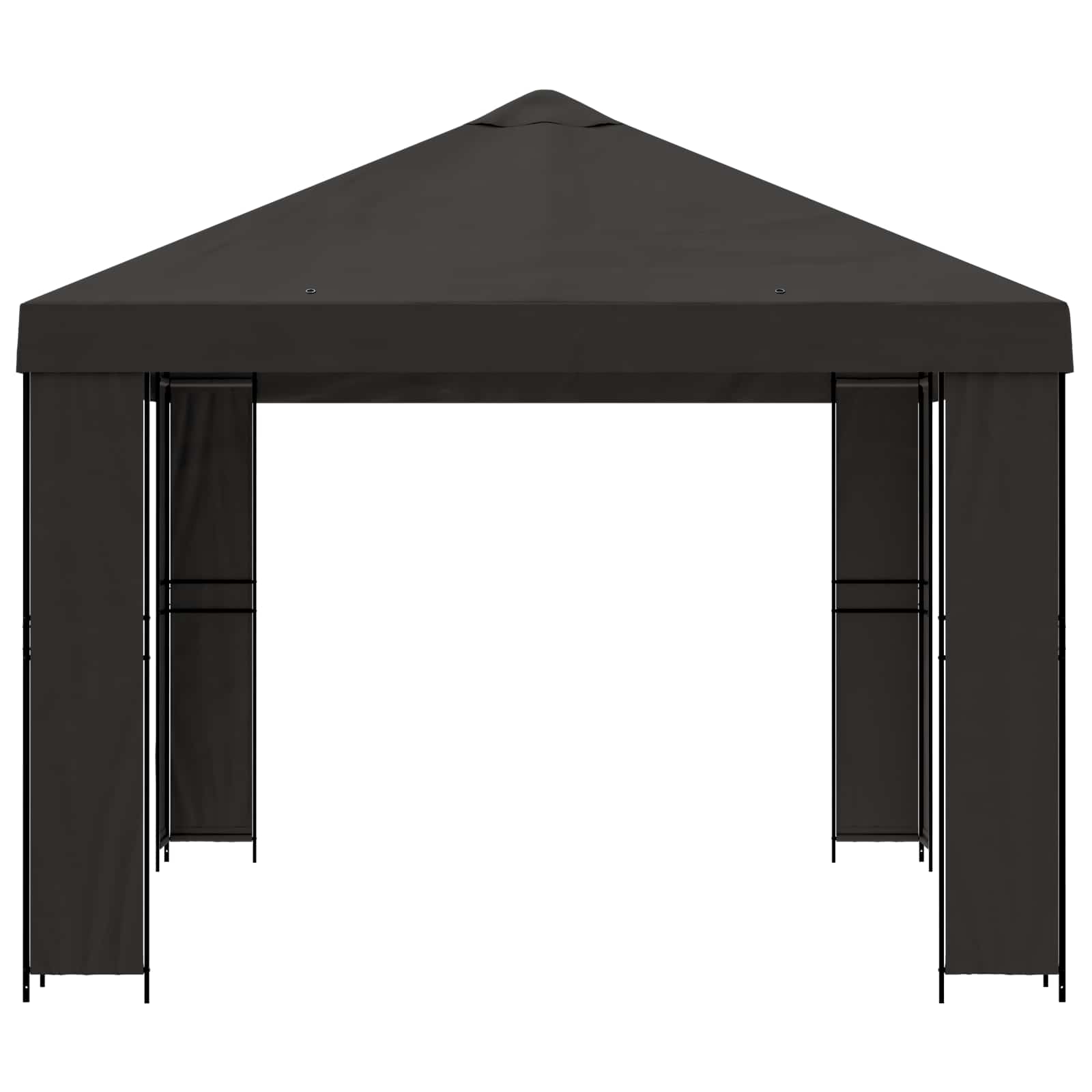 Prieel 4 × 3 m Antracietkleurig Polyester en staal 190