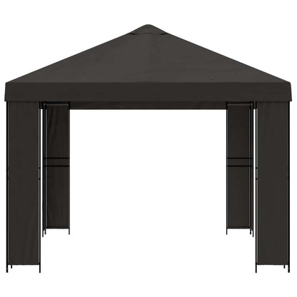 Prieel 4 × 3 m Antracietkleurig Polyester en staal 190