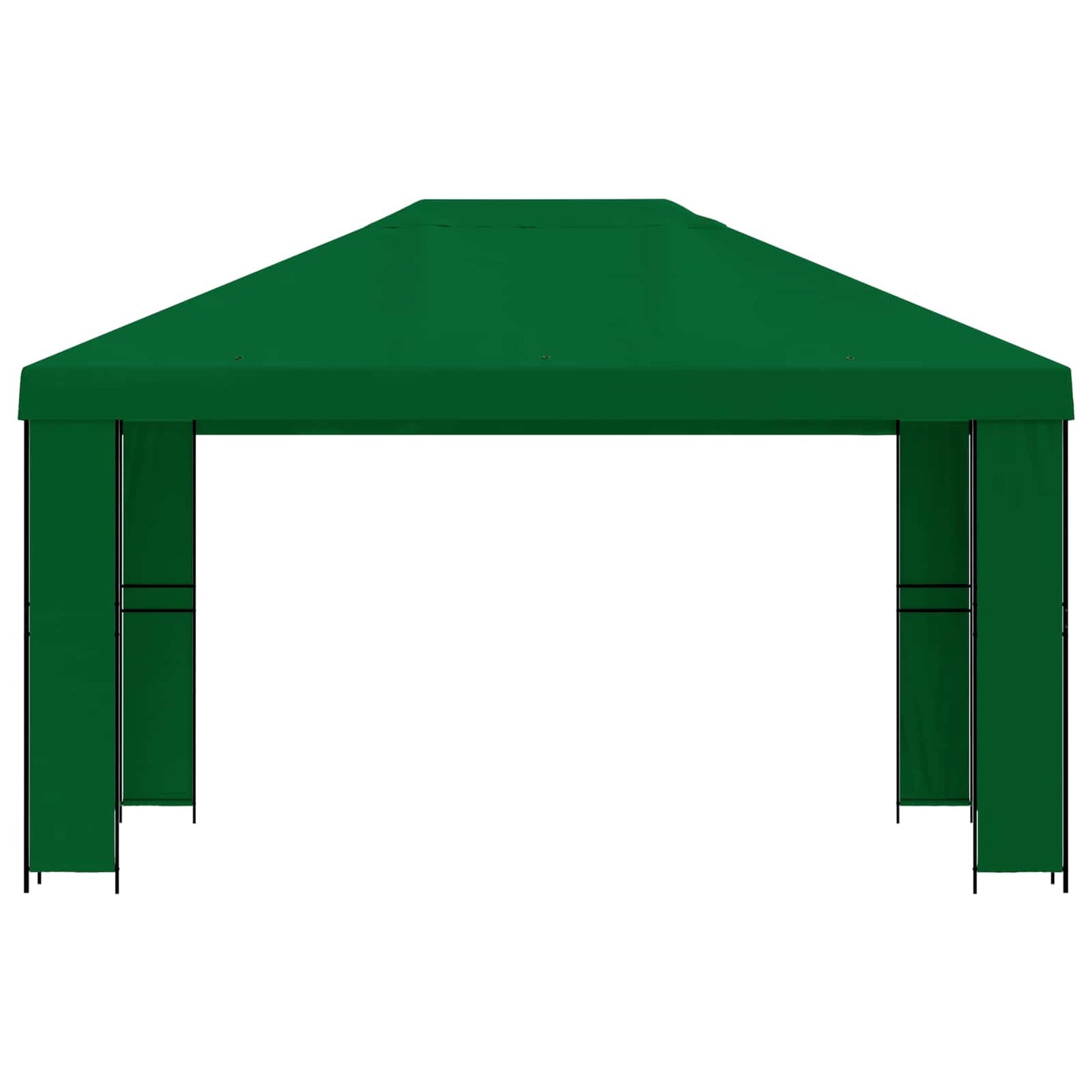 Prieel 4 × 3 m Groen Polyester en staal 190