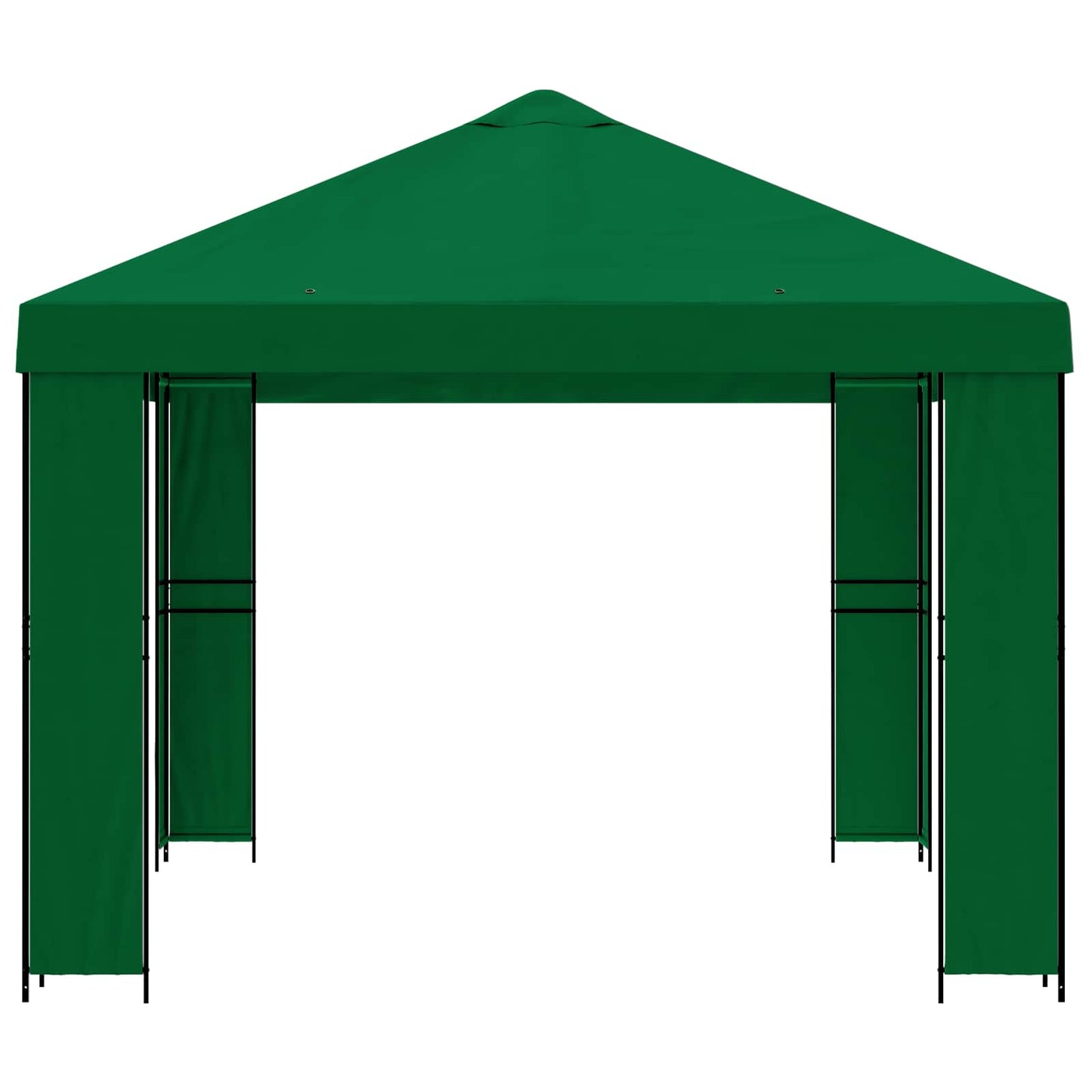 Prieel 4 × 3 m Groen Polyester en staal 190