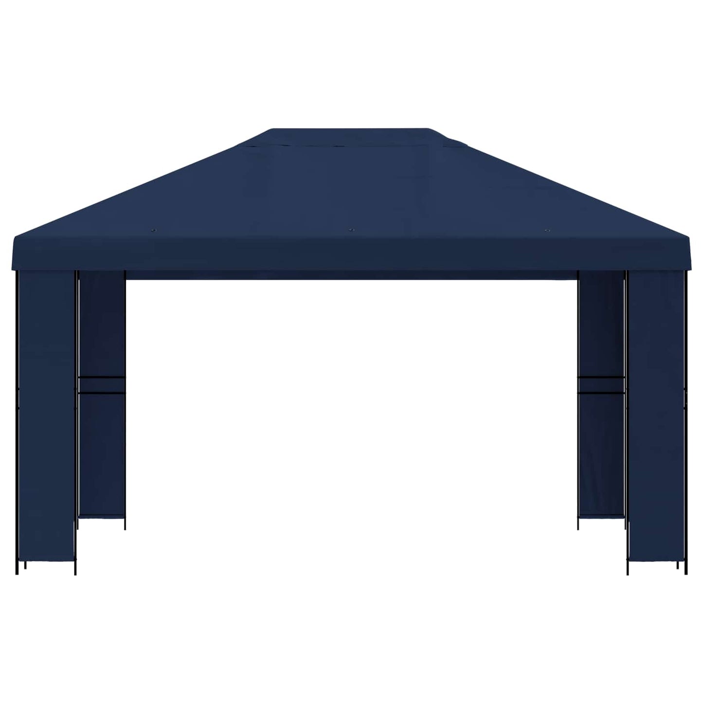 Prieel 4 × 3 m Blauw Polyester en staal 190