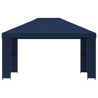 Prieel 4 × 3 m Blauw Polyester en staal 190