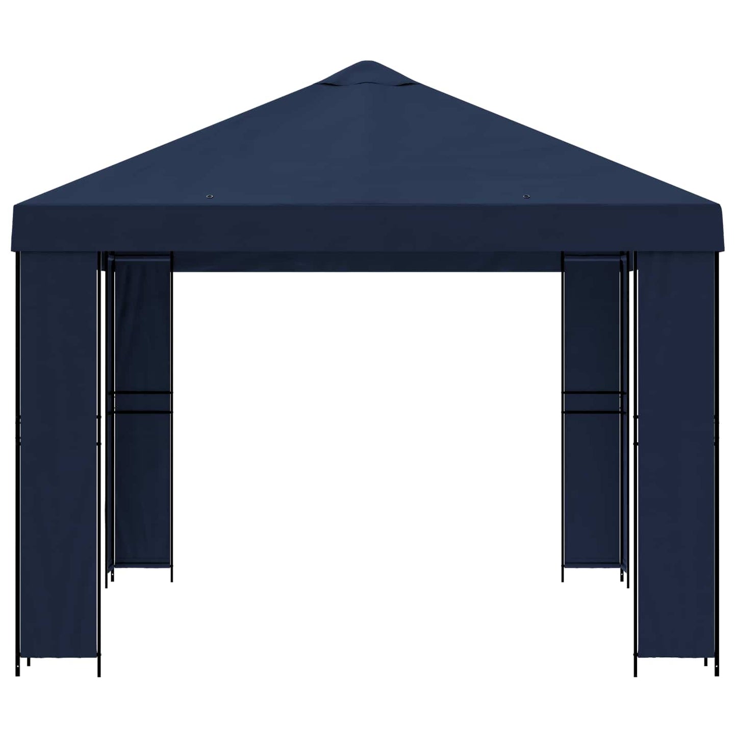 Prieel 4 × 3 m Blauw Polyester en staal 190