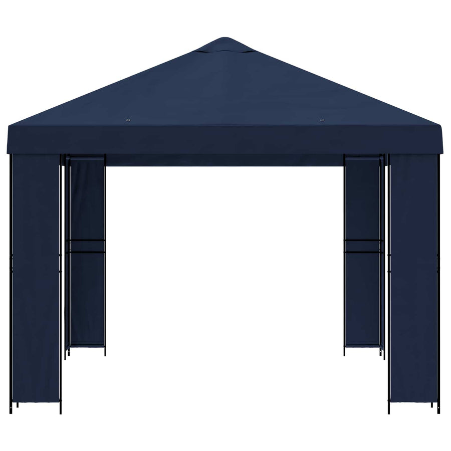 Prieel 4 × 3 m Blauw Polyester en staal 190