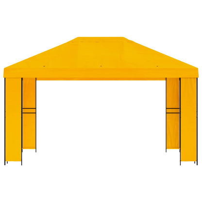 Prieel 4 × 3 m Geel Polyester en staal 190