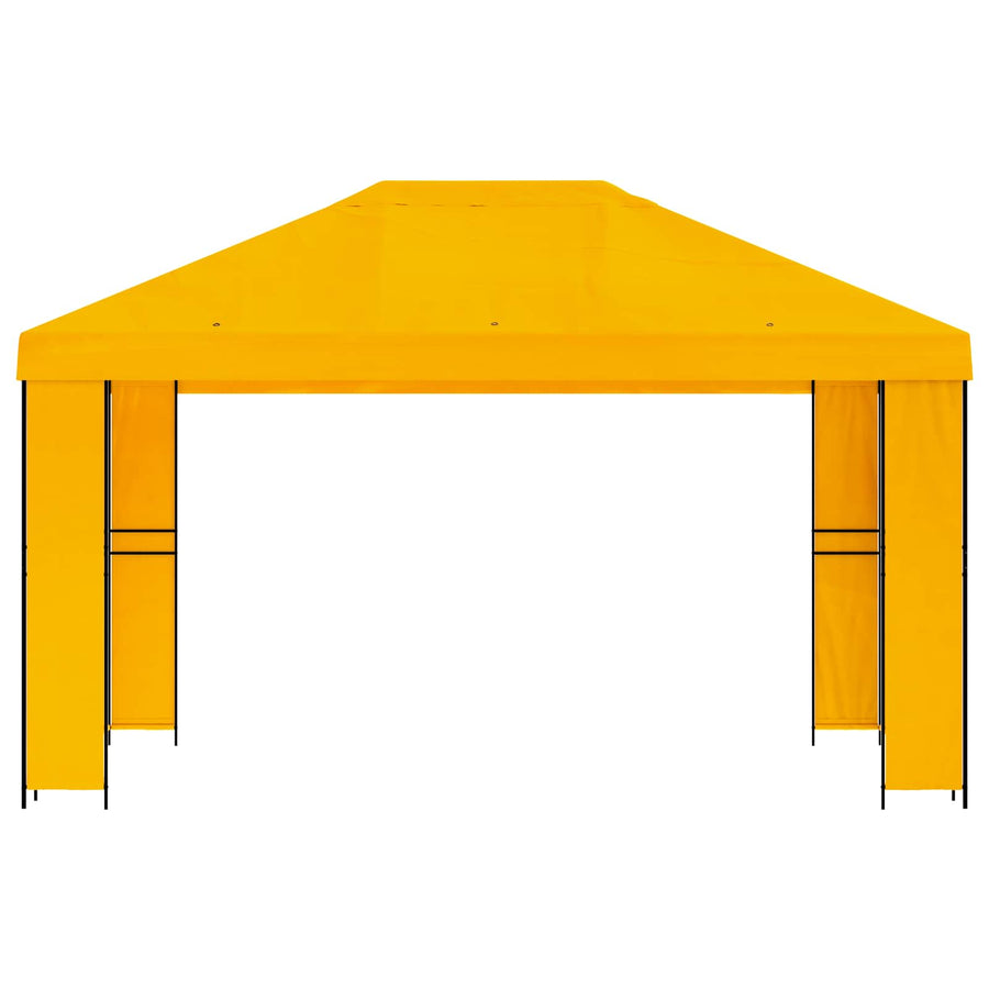 Prieel 4 × 3 m Geel Polyester en staal 190