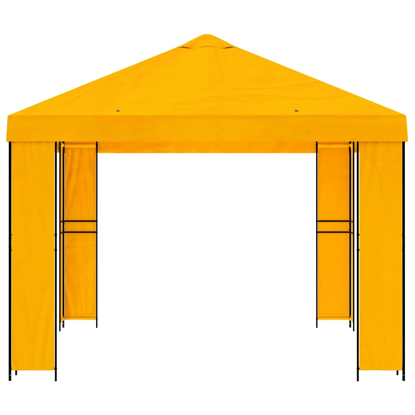 Prieel 4 × 3 m Geel Polyester en staal 190