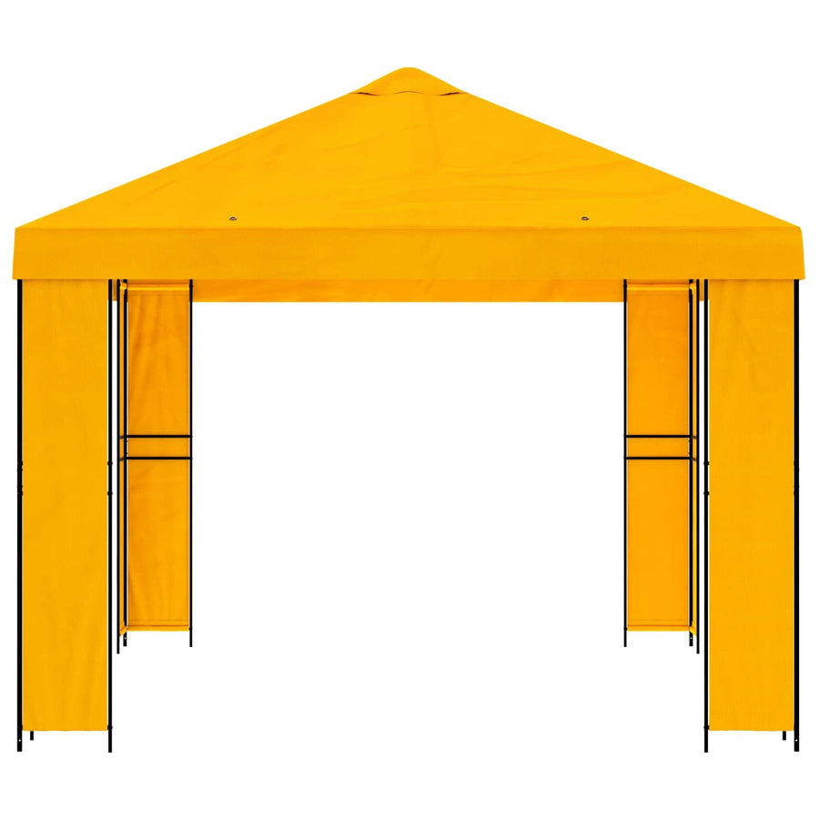 Prieel 4 × 3 m Geel Polyester en staal 190