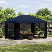 Partytent 400x300 cm blauw polyester staal