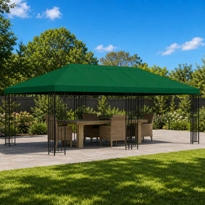 Gazebo Luifel Dekking 6 x 3 m Groen Polyester 190