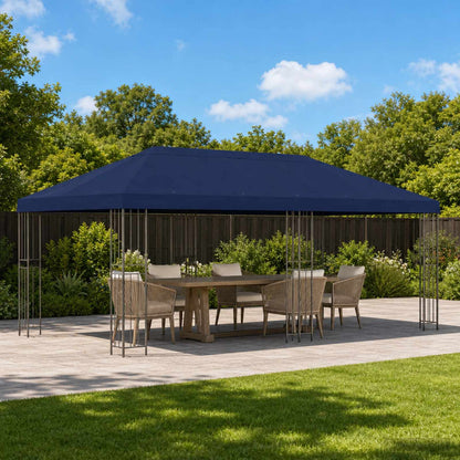 Gazebo Luifel Dekking 6 x 3 m Blauw Polyester 190