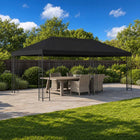 Partytent luifel 6 x 3 m zwart polyester