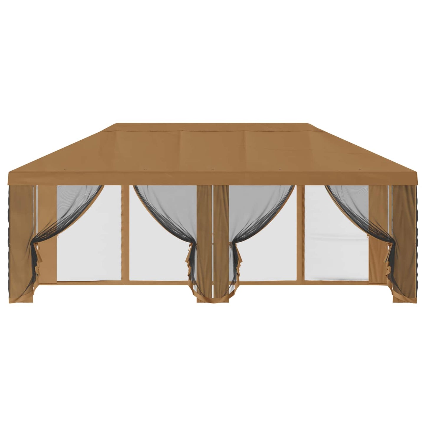 Gazebo Hoes met Zijwanden 6 x 3 m Beige Polyester 190