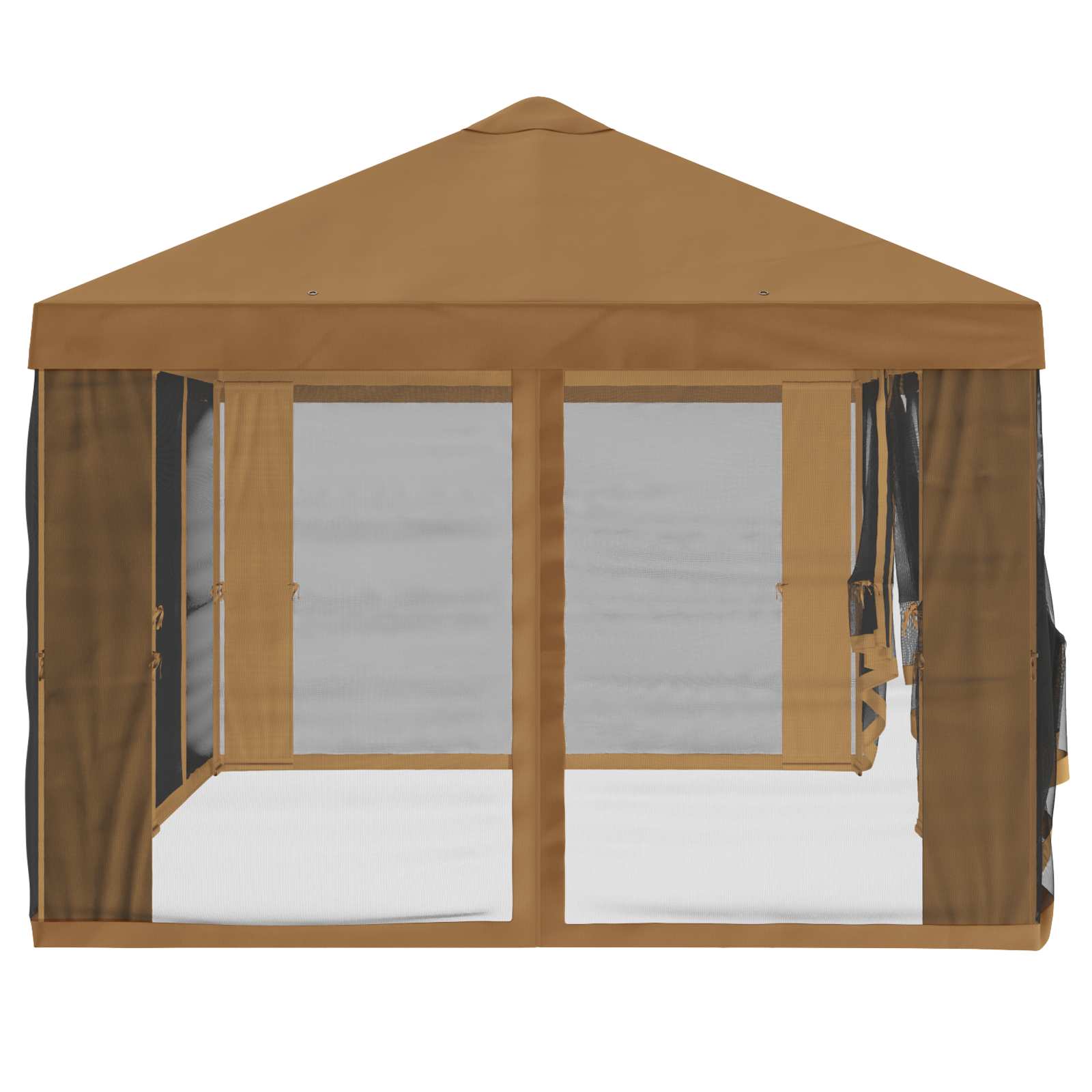 Gazebo Hoes met Zijwanden 6 x 3 m Beige Polyester 190