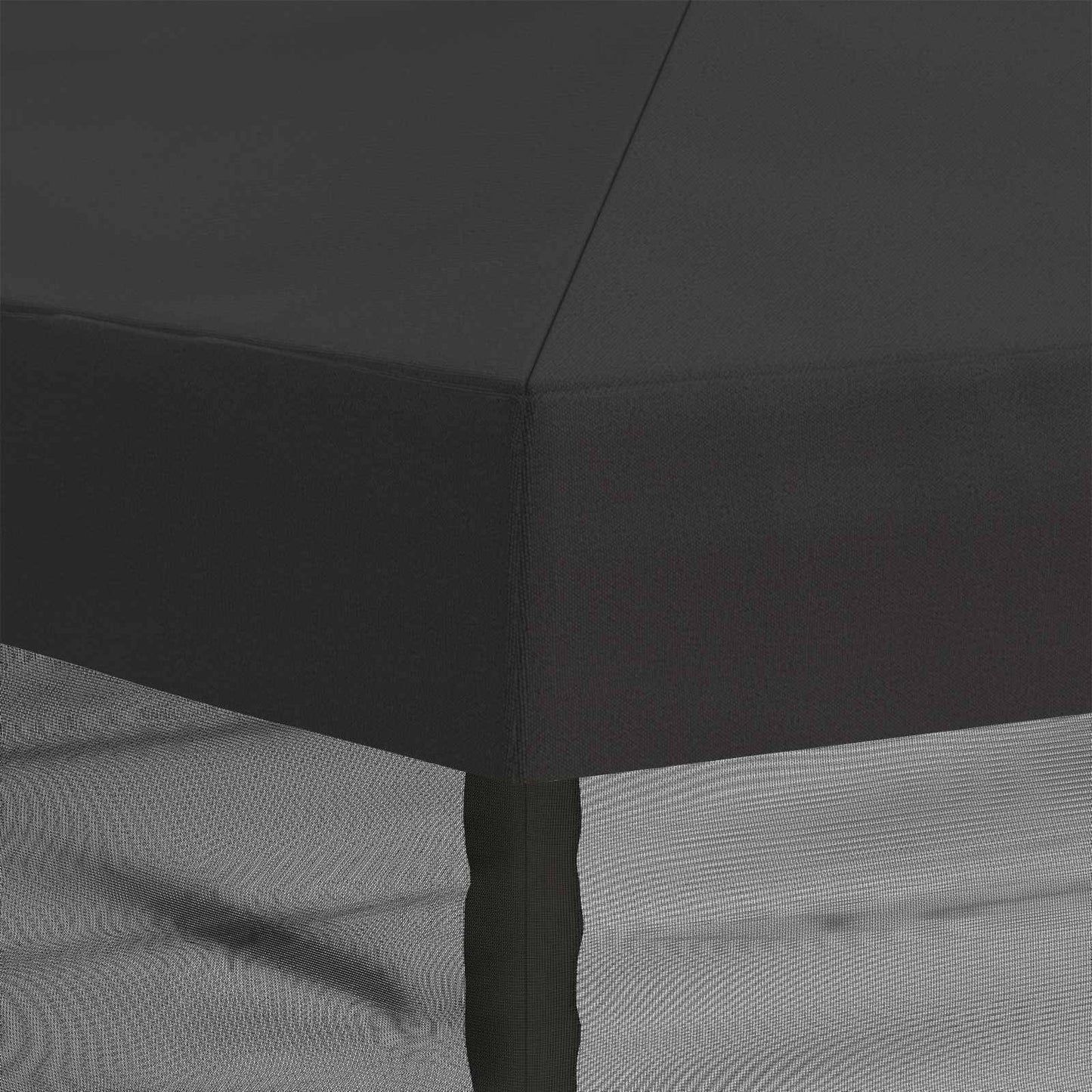 Gazebo Hoes met Zijwanden 6 x 3 m Antracietkleurig Polyester