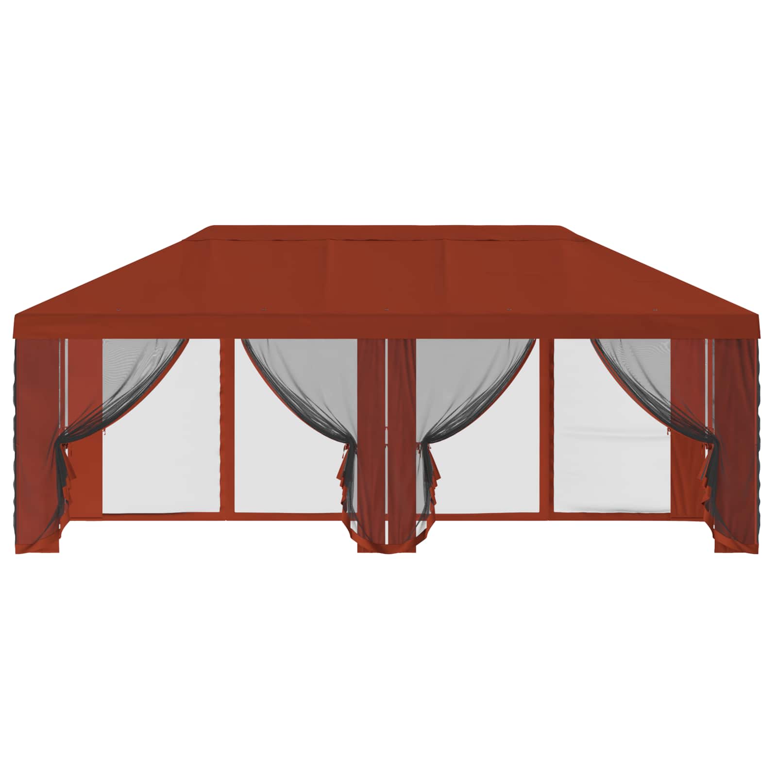 Gazebo Hoes met Zijwanden 6 x 3 m Terracotta Polyester 190